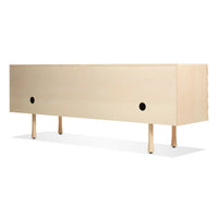 Lap 2 Door / 2 Drawer Credenza in Whitewashed Maple / Whitewashed Maple - Angle 9