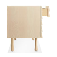 Lap 2 Door / 2 Drawer Credenza in Whitewashed Maple / Whitewashed Maple - Angle 8