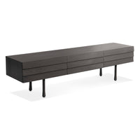 Lap Long and Low in Black on Ash / Black - Angle 3