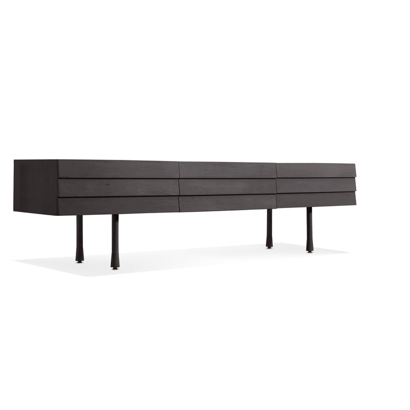 Lap Long and Low in Black on Ash / Black