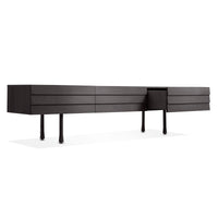 Lap Long and Low in Black on Ash / Black - Angle 7