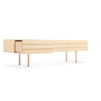 Lap Long and Low in Whitewashed Maple / Whitewashed Maple - Angle 6