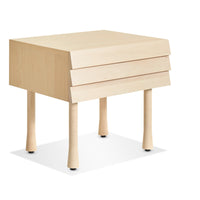 Lap Nightstand in Whitewashed Maple / Whitewashed Maple - Angle 4