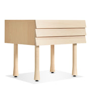 Lap Nightstand in Whitewashed Maple / Whitewashed Maple - Angle 2