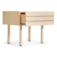 Lap Nightstand in Whitewashed Maple / Whitewashed Maple - Angle 3