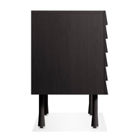Lap 2 Door Credenza in Black on Ash / Black - Angle 6