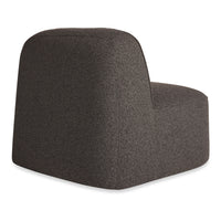 Looksee Swivel Lounge Chair in Kelso Charcoal - Angle 6