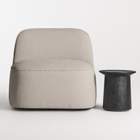 Looksee Swivel Lounge Chair in Kelso Sand - Angle 2
