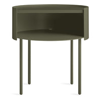 Li&#39;l Something Side Table in Dark Olive - Angle 1
