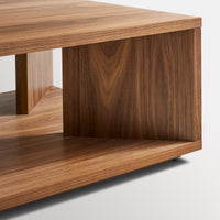Low Space Coffee Table in Walnut - Angle 8