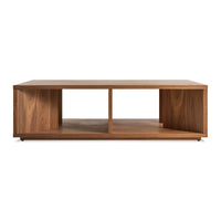 Low Space Coffee Table in Walnut - Angle 1