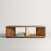 Low Space Coffee Table in Walnut - Angle 7