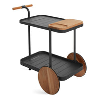 Longday Bar Cart in Carbon - Angle 9