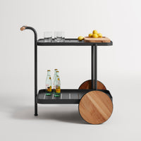 Longday Bar Cart in Carbon - Angle 13