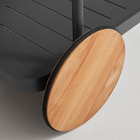 Longday Bar Cart in Carbon - Angle 15