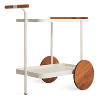 Longday Bar Cart in White - Angle 5
