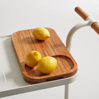 Longday Bar Cart in White - Angle 14