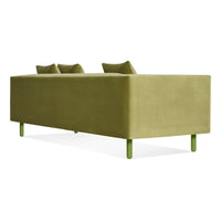 Mono Sofa in Loden Green Velvet - Angle 5
