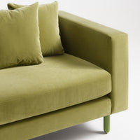 Mono Sofa in Loden Green Velvet - Angle 7