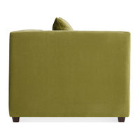 Mono 81&quot; Sleeper Sofa in Loden Green Velvet - Angle 5