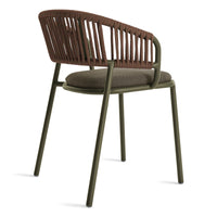 Mate Outdoor Chair in Toohey Olive - Angle 6