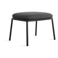 Mate Outdoor Ottoman in Toohey Charcoal - Angle 2