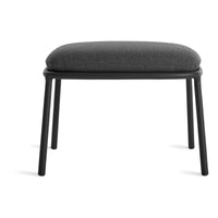 Mate Outdoor Ottoman in Toohey Charcoal - Angle 1