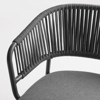 Mate Outdoor Lounge Chair in Toohey Charcoal - Angle 8
