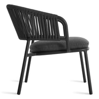 Mate Outdoor Lounge Chair in Toohey Charcoal - Angle 5
