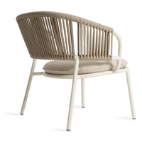 Mate Outdoor Lounge Chair in Sunbrella Linen - Angle 6