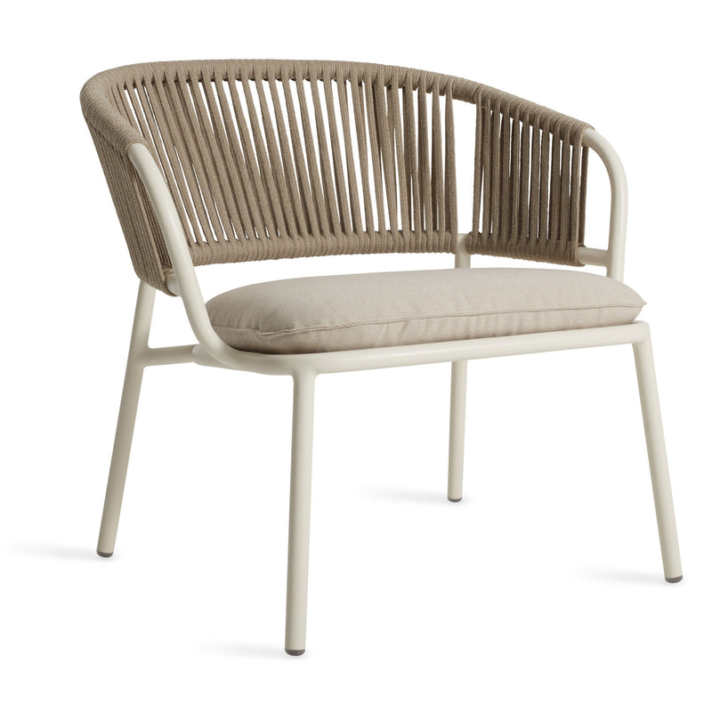 Mate Outdoor Lounge Chair in Sunbrella Linen - Angle 2