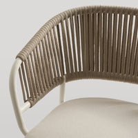 Mate Outdoor Lounge Chair in Sunbrella Linen - Angle 10