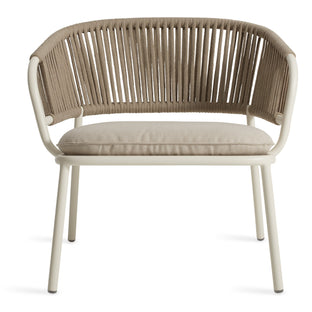 Mate Outdoor Lounge Chair in Sunbrella Linen - Angle 1