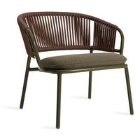 Mate Outdoor Lounge Chair in Toohey Olive - Angle 3