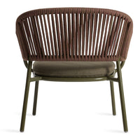 Mate Outdoor Lounge Chair in Toohey Olive - Angle 7