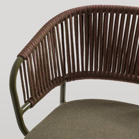 Mate Outdoor Lounge Chair in Toohey Olive - Angle 10