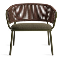 Mate Outdoor Lounge Chair in Toohey Olive - Angle 1