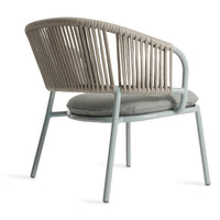 Mate Outdoor Lounge Chair in Toohey Breezy Blue - Angle 6