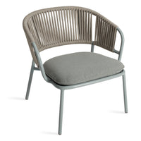 Mate Outdoor Lounge Chair in Toohey Breezy Blue - Angle 4