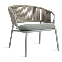 Mate Outdoor Lounge Chair in Toohey Breezy Blue - Angle 3