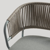 Mate Outdoor Lounge Chair in Toohey Breezy Blue - Angle 10