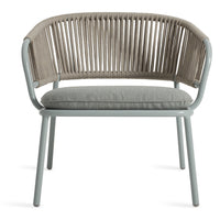 Mate Outdoor Lounge Chair in Toohey Breezy Blue - Angle 1
