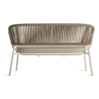 Mate Outdoor Settee en Sunbrella Linen - ángulo 6