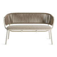 Mate Outdoor Settee en Sunbrella Linen - ángulo 1
