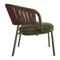 Mate Outdoor Settee in Toohey Olive - Angle 4