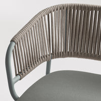 Mate Outdoor Settee in Toohey Breezy Blue - Angle 7