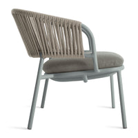 Mate Outdoor Settee in Toohey Breezy Blue - Angle 4