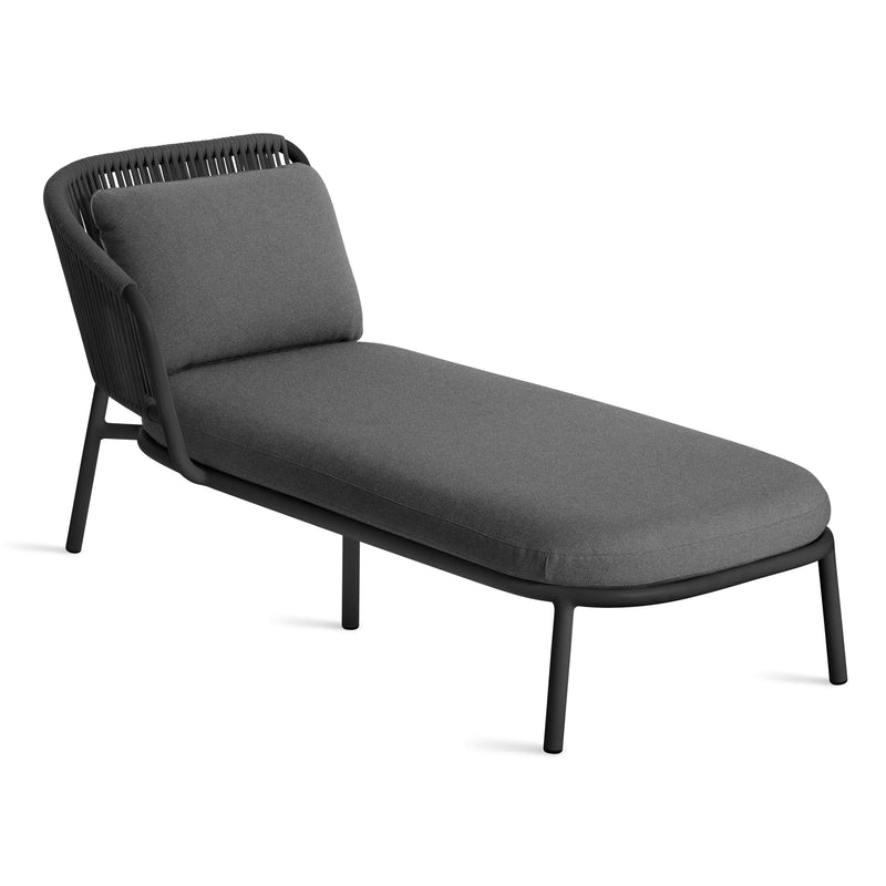 Mate Outdoor Sun Lounger in Toohey Charcoal