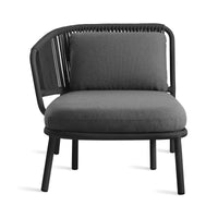 Mate Outdoor Sun Lounger in Toohey Charcoal - Angle 4