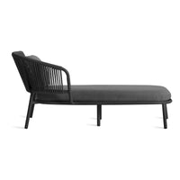 Mate Outdoor Sun Lounger in Toohey Charcoal - Angle 6